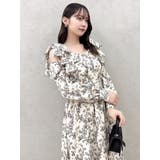 リボンショルダーアシンメトリーワンピース | dazzlin | 詳細画像32 