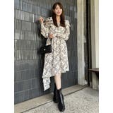 リボンショルダーアシンメトリーワンピース | dazzlin | 詳細画像5 