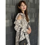 リボンショルダーアシンメトリーワンピース | dazzlin | 詳細画像8 