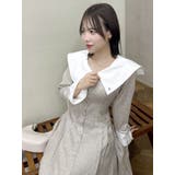 【POLO BCS コラボ】ビッグカラーサイドプリーツワンピース | dazzlin | 詳細画像26