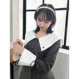【POLO BCS コラボ】ビッグカラーサイドプリーツワンピース | dazzlin | 詳細画像35