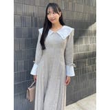 【POLO BCS コラボ】ビッグカラーサイドプリーツワンピース | dazzlin | 詳細画像4