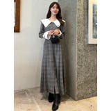 【POLO BCS コラボ】ビッグカラーサイドプリーツワンピース | dazzlin | 詳細画像44