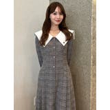 【POLO BCS コラボ】ビッグカラーサイドプリーツワンピース | dazzlin | 詳細画像45