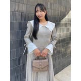 【POLO BCS コラボ】ビッグカラーサイドプリーツワンピース | dazzlin | 詳細画像6