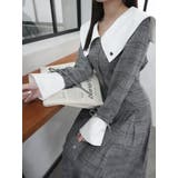 グレー | 【POLO BCS コラボ】ビッグカラーサイドプリーツワンピース | dazzlin