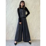 フロントタックフレアーパンツ | dazzlin | 詳細画像10