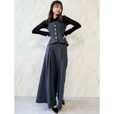 フロントタックフレアーパンツ | dazzlin | 詳細画像13