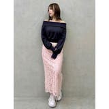 フェザーライクレースIラインスカート | dazzlin | 詳細画像9 