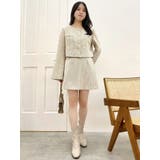 【森香澄コラボ】コンパクトミニマルスカート | dazzlin | 詳細画像43 