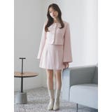 ピンク | 【森香澄コラボ】コンパクトミニマルスカート | dazzlin