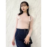 バックオープンフリルニットプルオーバー | dazzlin | 詳細画像17 