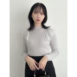 バックオープンフリルニットプルオーバー | dazzlin | 詳細画像22 