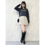 【森香澄コラボ】メッセージロゴショートプルオーバー | dazzlin | 詳細画像40 