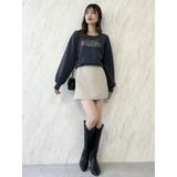 【森香澄コラボ】メッセージロゴショートプルオーバー | dazzlin | 詳細画像42 