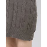 シャツレイヤードケーブルニットワンピース | dazzlin | 詳細画像28 