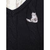 シャツレイヤードケーブルニットワンピース | dazzlin | 詳細画像33 