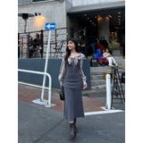 フリルカラードッキングリブワンピース | dazzlin | 詳細画像48