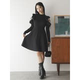 オープンショルダーニットミニワンピース | dazzlin | 詳細画像2 