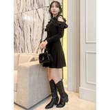 オープンショルダーニットミニワンピース | dazzlin | 詳細画像6 