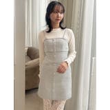 【セットアップ対応】レイヤードツイードミニキャミワンピース | dazzlin | 詳細画像11 