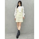 【セットアップ対応】レイヤードツイードミニキャミワンピース | dazzlin | 詳細画像16 