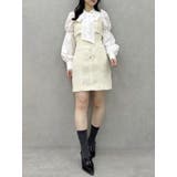 【セットアップ対応】レイヤードツイードミニキャミワンピース | dazzlin | 詳細画像18 