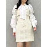 【セットアップ対応】レイヤードツイードミニキャミワンピース | dazzlin | 詳細画像2 