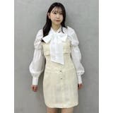 【セットアップ対応】レイヤードツイードミニキャミワンピース | dazzlin | 詳細画像20 