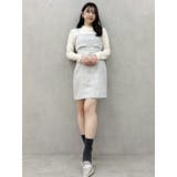 【セットアップ対応】レイヤードツイードミニキャミワンピース | dazzlin | 詳細画像24 