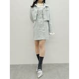 【セットアップ対応】レイヤードツイードミニキャミワンピース | dazzlin | 詳細画像30 