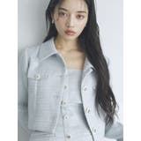 【セットアップ対応】レイヤードツイードミニキャミワンピース | dazzlin | 詳細画像4 