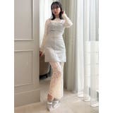 【セットアップ対応】レイヤードツイードミニキャミワンピース | dazzlin | 詳細画像7 