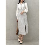 ハイウエストジャンスカドッキングワンピース | dazzlin | 詳細画像1 