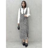 ハイウエストジャンスカドッキングワンピース | dazzlin | 詳細画像13 