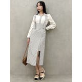 ハイウエストジャンスカドッキングワンピース | dazzlin | 詳細画像2 