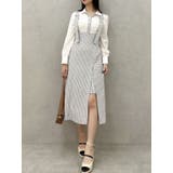 ハイウエストジャンスカドッキングワンピース | dazzlin | 詳細画像7 