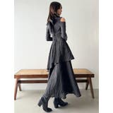 バックリボンティアードコンビワンピース | dazzlin | 詳細画像15