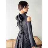 バックリボンティアードコンビワンピース | dazzlin | 詳細画像16