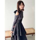 バックリボンティアードコンビワンピース | dazzlin | 詳細画像17
