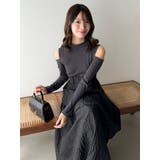 バックリボンティアードコンビワンピース | dazzlin | 詳細画像21