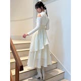 バックリボンティアードコンビワンピース | dazzlin | 詳細画像23