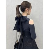 バックリボンティアードコンビワンピース | dazzlin | 詳細画像47