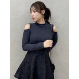 バックリボンティアードコンビワンピース | dazzlin | 詳細画像48