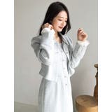 【セットアップ対応】ツイードレイヤードIラインキャミワンピース | dazzlin | 詳細画像18 