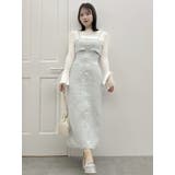 【セットアップ対応】ツイードレイヤードIラインキャミワンピース | dazzlin | 詳細画像24 