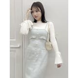 【セットアップ対応】ツイードレイヤードIラインキャミワンピース | dazzlin | 詳細画像28 