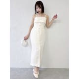 【セットアップ対応】ツイードレイヤードIラインキャミワンピース | dazzlin | 詳細画像39 