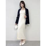 【セットアップ対応】ツイードレイヤードIラインキャミワンピース | dazzlin | 詳細画像43 