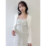 【セットアップ対応】ツイードレイヤードIラインキャミワンピース | dazzlin | 詳細画像47 